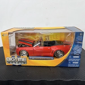 JADA BIGTIME MUSCLE 2007 CHEVY CAMARO CONVERTIBLE CONCEPT RED/BLACK 1:24 - Picture 1 of 14