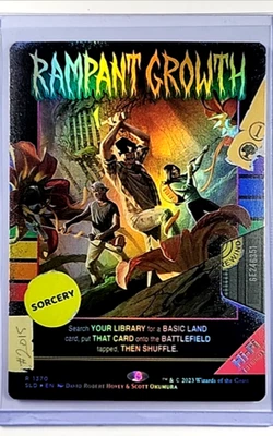 2023 MTG Magic The Gathering Secret Lair Movie Poster Foil #1370 Rampant Growth - Image 1 of 2