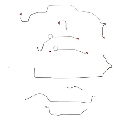 For 67-69 Dodge Charger Complete Brake Line Kit Power Disc Stainless CBK0654SS - Image 1 of 4
