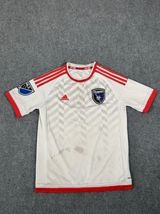 Camiseta de fútbol visitante Adidas 14/15 San Jose Earthquakes camiseta de fútbol juvenil grande - Imagen 1 de 21