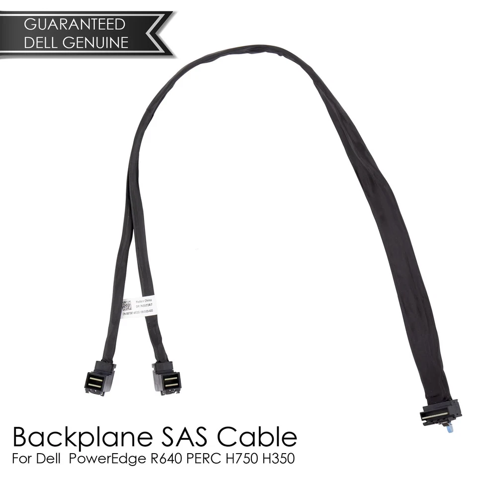 New Genuine Dell 87JR7 Backplane SAS Cable for PowerEdge R640 PERC H750 H350 - Image 1 of 4