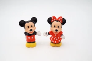 Fisher-Price Little People Mickey & Minnie Mouse Figures Set Disney Duo 3” Toys - Picture 1 of 6