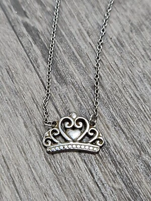 Disney Stainless Steel Crown Necklace 10" - Image 1 of 4