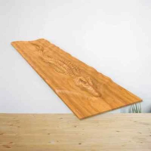Crocodile - STL File For CNC Wood Carving, Cnc Router Files Digital Products - Picture 1 of 4