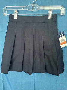 Izod NWT Approved School Wear 7 Regular Girls Skort Pleated Navy - Picture 1 of 4