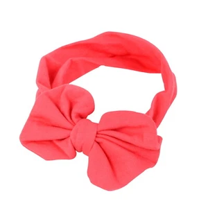 Knot Headband Baby Toddler Girl Kid Infant Cotton Hair Bow Band Accessories Rose - Picture 1 of 3