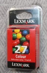 Lexmark Colour 27 Moderate Yield Ink Neuf - Photo 1/8
