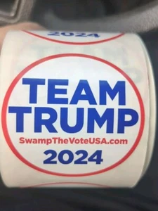 Donald Trump 2024 Official Lapel Sticker - SWAMP THE VOTE USA - NH CAMPAIGN  - Bild 1 von 2