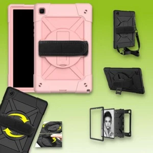 Für Samsung Galaxy Tab A7 10.4 2020 360 Grad Rosa Outdoor Hybrid Tasche Etuis  - Picture 1 of 2
