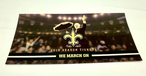 New Orleans Saints Tom Benson 2018 Season Tickets Cover Cover