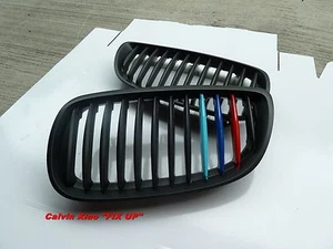 MIT M COLOR NEGRO MATE PARRILLA DE RIÑÓN BMW E92 E93 SERIE 3 2007-2009 - Imagen 1 de 7
