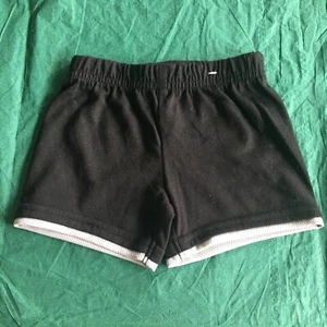 New Without Tags Garanimals Baby 0-3 Months Jersey Hangdown Shorts Black - Picture 1 of 3