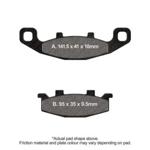 EBC Double H Sintered Street Brake Pad Rear Right Kawasaki ZR 750 Zephyr 1991-95 - Picture 1 of 1
