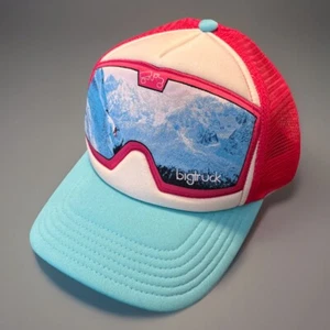 Big Truck Marke Skibrille Mountain Mesh Snapback Trucker Mütze Pink Blau - Bild 1 von 7