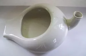Vintage East Palestine Pottery Company EPPCO Semi Porcelain Bedpan Chamber Pot - Picture 1 of 12