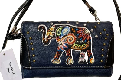 Montana West Elephant Snap Handbag/Clutch Shoulder Crossover - Image 1 of 4