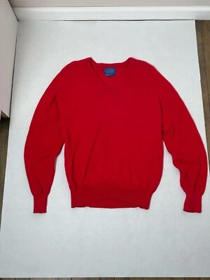 Vintage Mens Pendleton Country Traditionals V-Neck Size Medium Red Sweater - Image 1 of 4