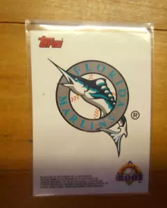 2001 Topps Florida Marlins Team Stickers ~ Opening Day - Picture 1 of 1