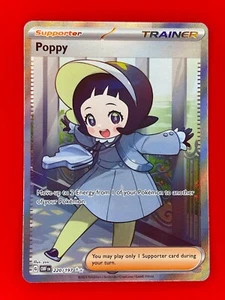Pokémon JCC Poppy SV03 Llamas de Obsidiana 220/197 Holo Arte Completo Ultra Raro 2023 Casi Nuevo - Imagen 1 de 2
