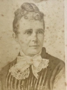 Cabinet Card Photo Mrs James Garfield By Miller 4-1/8 x 6-3/8 - Picture 1 of 5