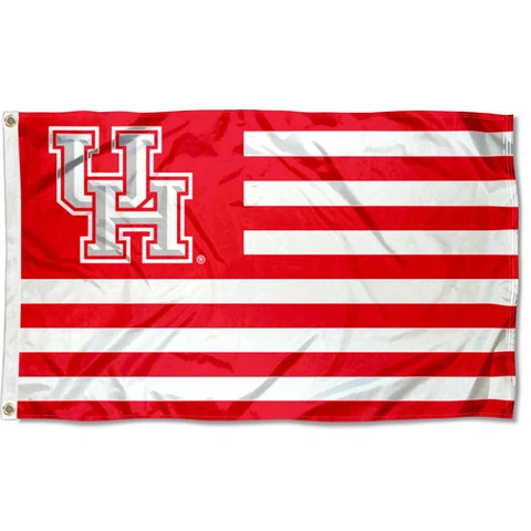 University of Houston Cougars Stars and Stripes Nation USA Flag Cover