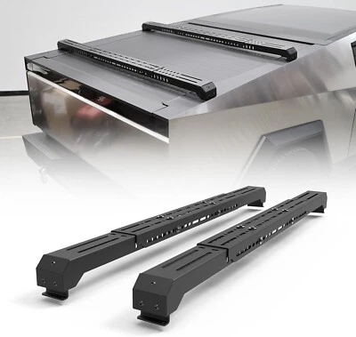 Barras transversales de techo traseras para equipaje de techo Tesla Cybertruck 2024 de alta resistencia Foto 1 de 4