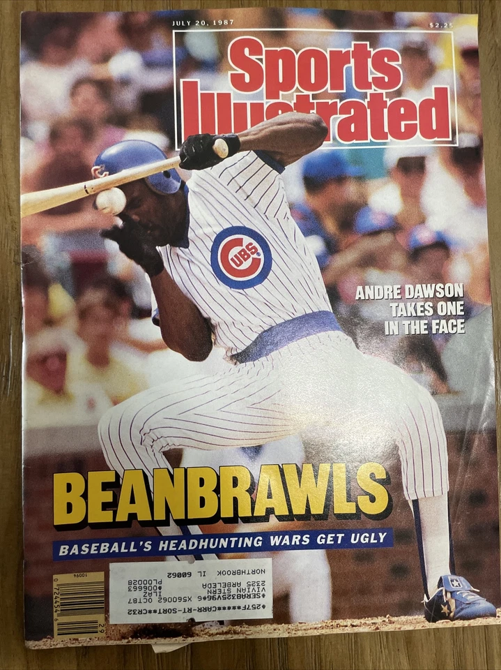 Sports Illustrated July 20 1987 CHICAGO Cubs ANDRE DAWSON Beanbrawls - Image 1 of 4