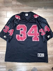 Arkansas Razorbacks #34 Football Starter Black Variation Jersey 52 XL Men’s - Picture 1 of 4