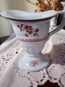 Spode Gloucester Fine Stone Creamer – Vintage Floral Footed Pitcher England - Picture 1 of 4