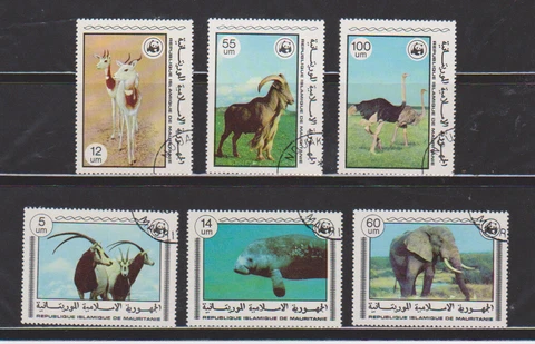 Mauritania 1978 WWF Set Used Cover