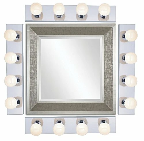 Juego de 4 tiras de tocador de cuatro luces Nuvo SF77/193 cromo pulido, 24" Foto 1 de 1