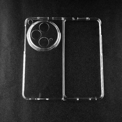 Тонкий кристально прозрачный жесткий задний чехол с защитой от царапин для One Plus Open/Oppo Find N3 - Изображение 1 из 4