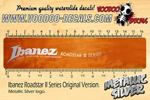 Ibanez Roadstar II Series (ALL SILVER) Waterslide decals - Imagen 1 de 1