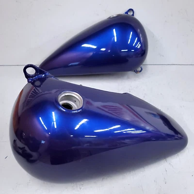 Harley-Davidson 定制上色分体背心 Fat Bob EVO 5 加仑。 蓝宝石 61291-97 — 第 1/4 张图片