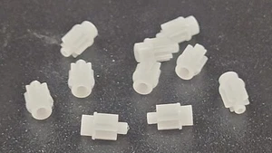 JAG Hobbies TR-3 / DR-1 / NC-2 Pinion Gears - White - Tyco Compatible - 10 Pcs - Picture 1 of 1
