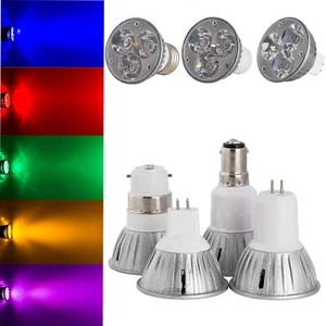 LED Spotlight Bulbs MR16 Dimmable 2800-3500K Neutral White Red Green Cool Light - Picture 1 of 24