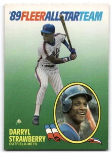 1989 Fleer #10 Darryl Strawberry '89 Fleer All-Star Team - Picture 1 of 2