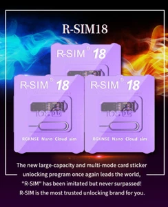 Mise à niveau RSIM 18 Nano Carte de Déverrouillage pour iPhone 14 Plus 13 Pro Max 11 Pro IOS 16 E4 - Photo 1 sur 16
