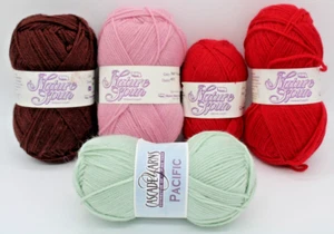 Brown Sheep Nature Spun Worsted Weight Wool Sock Yarn Mixed Colors - Lot of 5 - Picture 1 of 17