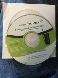 Amped | Wireless Doc & Instal Video CD ( Disc only ) Window For Sr 10000 - Picture 1 of 1