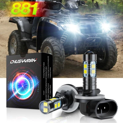 PARA ARCTIC CAT 400 500 650 700 1000 FARO BOMBILLAS LED SUPER BLANCO 8000LM Foto 1 de 4