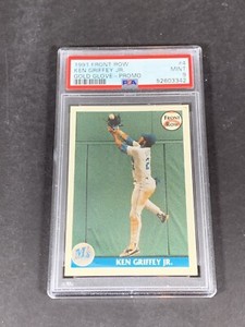 Ken Griffey Jr. 1991 Front Row #4 Gold Glove Promo Low Production 8, PSA 9 MINT 