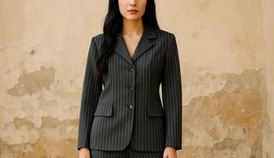 Tommy Hilfiger Falda Traje Para Mujer Talla 6 Negro Rayas 2 Piezas Mezcla Rayón Ropa de Trabajo Foto 1 de 4