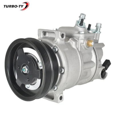 Compresor de aire acondicionado para Volkswagen Jetta 2005 2006 2007-2014 aluminio CO 4574JC Foto 1 de 4
