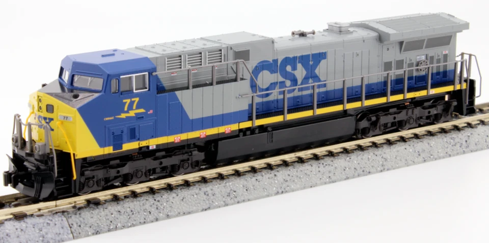 KATO 1767043 N SCALE CSX AC4400CW #77 DC, DCC READY 176-7043 Locomotive - Image 1 of 1