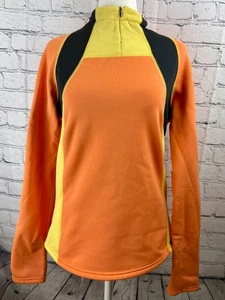 Avalanche Polartec Fleece Top Womens Size M Orange Polyester 1/4 Zip Long Sleeve - Picture 1 of 8