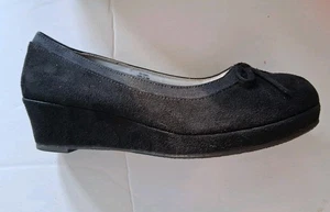 Schwarze Keilabsatz Kinderschuhe Größe 2. - Bild 1 von 10