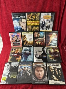 Matt Damon 15 DVD Lot Rounders & Good Will Ripley Rainmaker Grimm Jason Bourne - Picture 1 of 5