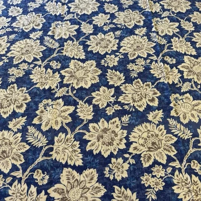 VTG Waverly Inspirations Floral Vine Scroll Cotton Fabric 2.75 Yd X 42” REMNANT - Image 1 of 4