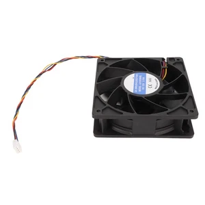 12cm Cooling Fan 120x38mm 6000rpm 12V 2.7A 4pin FG DC Brushless PWM Black Co NEW - Afbeelding 1 van 12